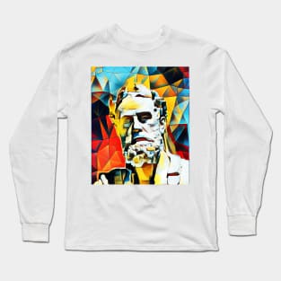 Xenophon Abstract Portrait | Xenophon Artwork 2 Long Sleeve T-Shirt